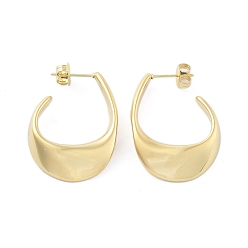 Настоящее золото 14K Ионное покрытие (IP) 304 Серьги-гвоздики в форме капли из нержавеющей стали, серьги-кольца, реальный 14 k позолоченный, 29x6 мм