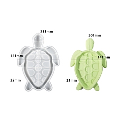 Белый Силиконовые формы для тарелок для ювелирных изделий своими руками, формы для литья смолы, черепаха, белые, 211x151x22 мм