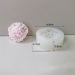 Белый Пищевые силиконовые формы для свечей с цветочным ароматом, формы для изготовления свечей, форма для ароматерапевтической свечи, белые, 6.8x6.7x2.8 см