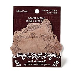 Верблюжий 30 листы в стиле барокко, винтажные блокноты, стикеры, наклейки с наклейками, для офисного школьного чтения, верблюжие, 55~75x57~75x0.1 мм