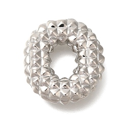 Letter O Стойки покрытие, Латунные подвески, без кадмия и без свинца, подвески с буквой az~z, Письмо O, 22x20x6.5 мм, отверстие : 2.5x3 мм