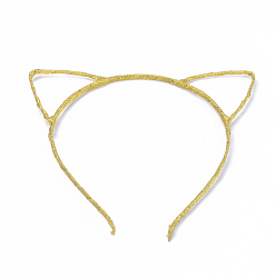 Gold Haarschmuck Eisen Kätzchen Haarband Befunde, Katzenohren Form, Gold, 117 mm, 4 mm