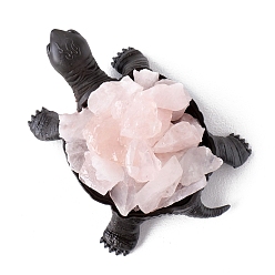 Розовый Кварц Натуральный розы украшения кварц дисплей, украшение из камня энергии Рейки, черепаха, 115x85 мм