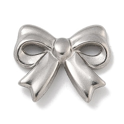 Нержавеющая Сталь Цвет Антикоррозийные 304 подвески-соединители из нержавеющей стали, бантом ссылки, цвет нержавеющей стали, 13x15.5x2.5 мм, отверстие : 1.2x2.5 мм