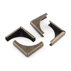 Antique Bronze Book Scrapbooking Albums Folders Iron Box Corner Protectors, Antique Bronze, 20x20x5.5mm