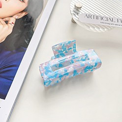 Светло-Голубой Заколки для волос в форме когтей из ацетата целлюлозы, аксессуары для волос для женщин и девочек, Небесно-голубой, 75 мм