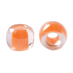 (802) Luminous Neon Orange TOHO Round Seed Beads, Japanese Seed Beads, (802) Luminous Neon Orange, 11/0, 2.2mm, Hole: 0.8mm, about 5555pcs/50g