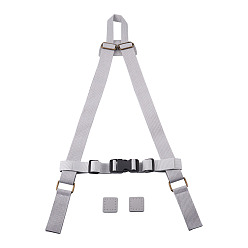 (52) Непрозрачная лаванда 2шт 2 стиль нейлоновые лямки для рюкзака, с регулятором из цинкового сплава, прокладками из полиуретана и нескользящим нагрудным ремнем для рюкзака из полиэстера, с пластиковым регулятором, для замены ремней для мешков, разноцветные, 3 шт / пакет