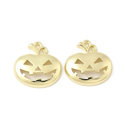 Золотой Подвески из сплава , тыква, без кадмия и без свинца, стойки покрытие, Хэллоуин тема, золотые, 19x19x3.5 мм, отверстие : 1.2 мм