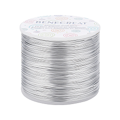 Серебро Матовый круглый алюминиевый провод, серебряные, 20 датчик, 0.8 мм, 235 м / рулон