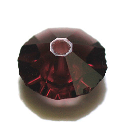 Фиолетовый Имитация Австрийские кристаллические шарики, класс AAA, граненые, плоско-круглые, фиолетовые, 8x4 мм, отверстие : 0.9~1 мм