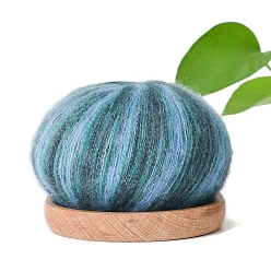 Светлый Морско-зеленый Шелковая мохеровая мягкая пряжа, для ткачества, вязание крючком, светло-зеленый, 1.5~2 мм, около 25г/моток