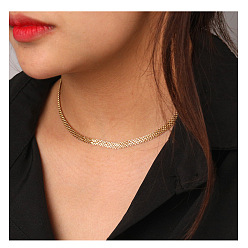 Золотой 925 ожерелья из стерлингового серебра с цепочкой для женщин, золотые, 13.19 дюйм (33.5 см)