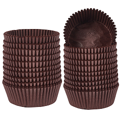 Кокосово-Коричневый Бумажные стаканчики для выпечки, рифленая формочка для кексов, аксессуары для выпечки, кокосового коричневый, 70x31 мм