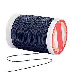 Серый Круглый вощеный полиэфирный шнур, для diy craft, серые, 0.5 мм, около 131.23 ярдов (120 м) / рулон