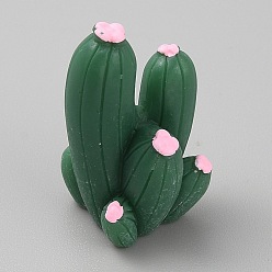 Темно-Зеленый Кактусовые миниатюрные украшения, аксессуары для домашнего кукольного домика с микро-ландшафтом, притворяясь опорными украшениями, 29.5x19x14 мм