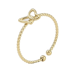 Бабочка 304 открытые манжеты из нержавеющей стали для женщин, золотые, бабочка, регулируемый, Бабочка: 6.5x8 mm