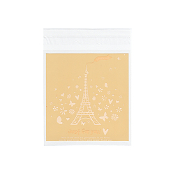 Цвет Древесины Прямоугольник ОПП целлофановые мешки, деревесиные, 13.3~13.5x9.7~9.8 см, односторонняя толщина: 0.035 мм, внутренняя мера: 10.4~10.6 см, около 9.7~9.8 шт. / пакет