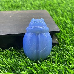 Опал Резные фигурки божьих коровок из опалита, для домашнего офиса настольный орнамент фэн-шуй, 50 мм