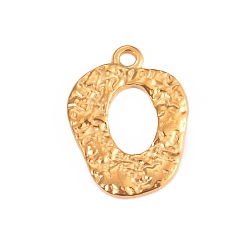 Oval Шкентели нержавеющей стали, реальный 18 k позолоченный, овальные, 20x15 мм
