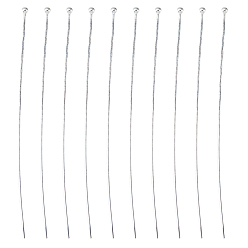 Нержавеющая Сталь Цвет 200 шт. Латунные штифты с шаровой головкой, цвет нержавеющей стали, 70x0.6 мм, 22 датчик, Глава 1. 5мм