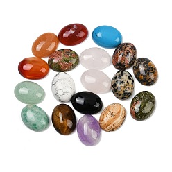 Смешанные камни Кабошоны из камня, овальные, , 16x12x5 мм