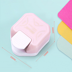 лаванда Мини пластиковый угловой округляющий ремесленный дырокол, Углорезы для скрапбукинга и поделок из бумаги, лаванда, 7x5.9x3.4 см