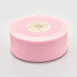 Pink Полиэстер бархат лента для упаковки подарка и украшения празднества, розовые, 1-1/2 дюйм (38 мм), о 20yards / рулон (18.29 м / рулон)