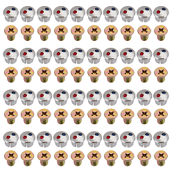 (52) Непрозрачная лаванда 80 шт. 2 стили пластиковая ручка для крана с горячей и холодной водой знак и железные винты, красно-синяя этикетка декоративная крышка, разноцветные, 8.5x6 мм, 40 шт / стиль