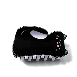 Cat Shape Заколки для волос из пвх, аксессуары для волос для женщин и девочек, форма кошки, 75x41x41 мм