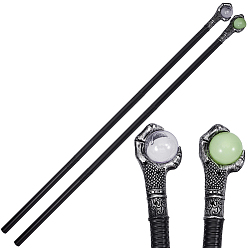 Античное Серебро 2шт. 2 виды пластиковых украшений для дома, аксессуары для косплея реквизита для костюмов, Волшебная палочка, античное серебро, 1039~1466x54.5~55x37.5~39 мм, 1 шт / стиль