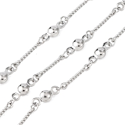 Нержавеющая Сталь Цвет 304 плоские круглозвенные цепи из нержавеющей стали, пайки, с катушкой, цвет нержавеющей стали, 8x3x2 mm и 9.5x2x1 mm