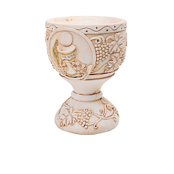 Античный Белый Фигурки чаш из смолы, для украшения рабочего стола домашнего офиса, старинный белый, 90x95x120 мм