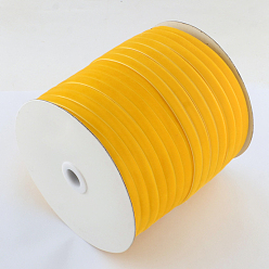 Gold 1/8 inch Single Face Velvet Ribbon, Gold, 1/8 inch(3.2mm), about 200yards/roll(182.88m/roll)