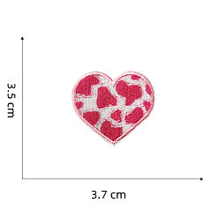(461) Высокий Металлик Виноград Ткань для компьютерной вышивки самоклеящаяся/пришиваемая нашивка, аксессуары для костюма, сердце, корова, 35x37 мм