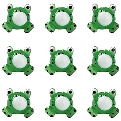 Зеленый лайм 10 бусины лэмпворк ручной работы, лягушка, зеленый лайм, 15x19.5x17 мм, отверстие : 1.6 мм