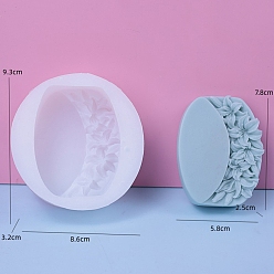 Белый Пищевые силиконовые формы, для мыловарения своими руками, цветок, белые, 93x86x32 мм