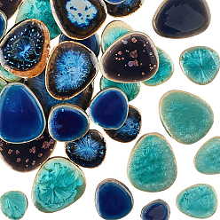 (52) Непрозрачная лаванда 200g 4 цвета фарфоровой мозаичной плитки, мозаика неправильной формы, для поделок из мозаики своими руками, рамы для картин, разноцветные, 15~60x5 мм, 50 г / цвет