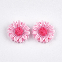 Pink Кабошоны из смолы, подсолнечник, розовые, 15x5 мм
