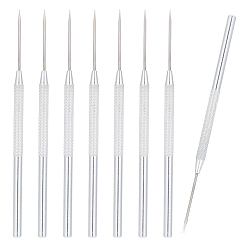 Нержавеющая Сталь Цвет 8 Инструмент для скульптуры из полимерной глины, резьба ремесло иглы из нержавеющей стали гончарные инструменты, цвет нержавеющей стали, 15.5x0.65 см, штифты : 1.6 мм