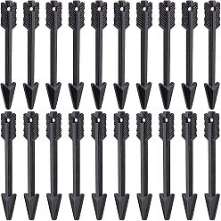 Electrophoresis Black 20Pcs Alloy Pendants, for Earring Accessories, Cadmium Free & Lead Free, Arrows, Electrophoresis Black, 29.5x5x2mm, Hole: 1mm