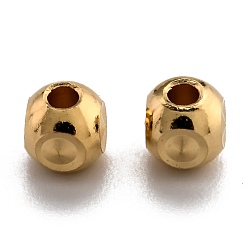 Echt 24 k vergoldet Messing Perlen, langlebig überzogen, Würfel, echt 24 k vergoldet, 5x5x5 mm, Bohrung: 1.8 mm