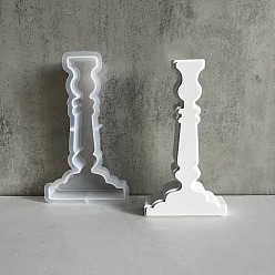 Белый Силиконовые формы, украшения для подсвечников, поделки из эпоксидной смолы, белые, 145x85x23 мм, внутренний диаметр: 133x74 мм