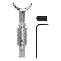 Нержавеющая Сталь Цвет Вращающийся стальной нож для резки кожи, инструменты кожевенного дела, цвет нержавеющей стали, 87x29 мм