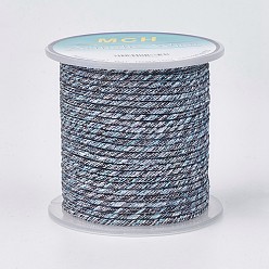 Schiefer grau Polyesterfaden, Schiefer grau, 2 mm, ca. 8.74 Yards (8 m)/Rolle