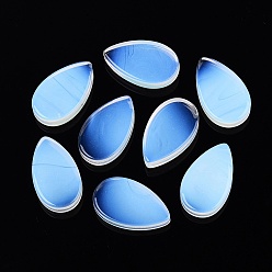 Opalite Opalite Cabochons, Teardrop, Flat Back, 19.5x11.5x5mm