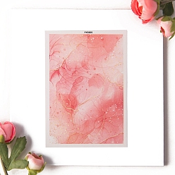 Коралловый Серьги из полимерной глины, бумага для переноса воды, украшение подвески из глины, водорастворимые наклейки, коралл, 138x95 мм