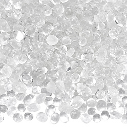 Clear Glass Beads, No Hole Beads, Nuggets, for Aquarium Fish Tank Decoration, Clear, 6.5~10.5x6~7x5~7mm, about 1249pcs/500g