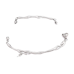 Платина Латунный фитинг, шарик советы, Калотте заканчивается, крышка раскладушки, для изготовления ювелирных изделий, без кадмия, без никеля и без свинца, платина, 64.5~67.5 мм