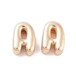 Letter A Стойки подвески обшивки сплава, без кадмия и без свинца, гальванический никель, золотой свет, буква a, 9x6.5x4 мм, отверстие : 1.5x2.5 мм